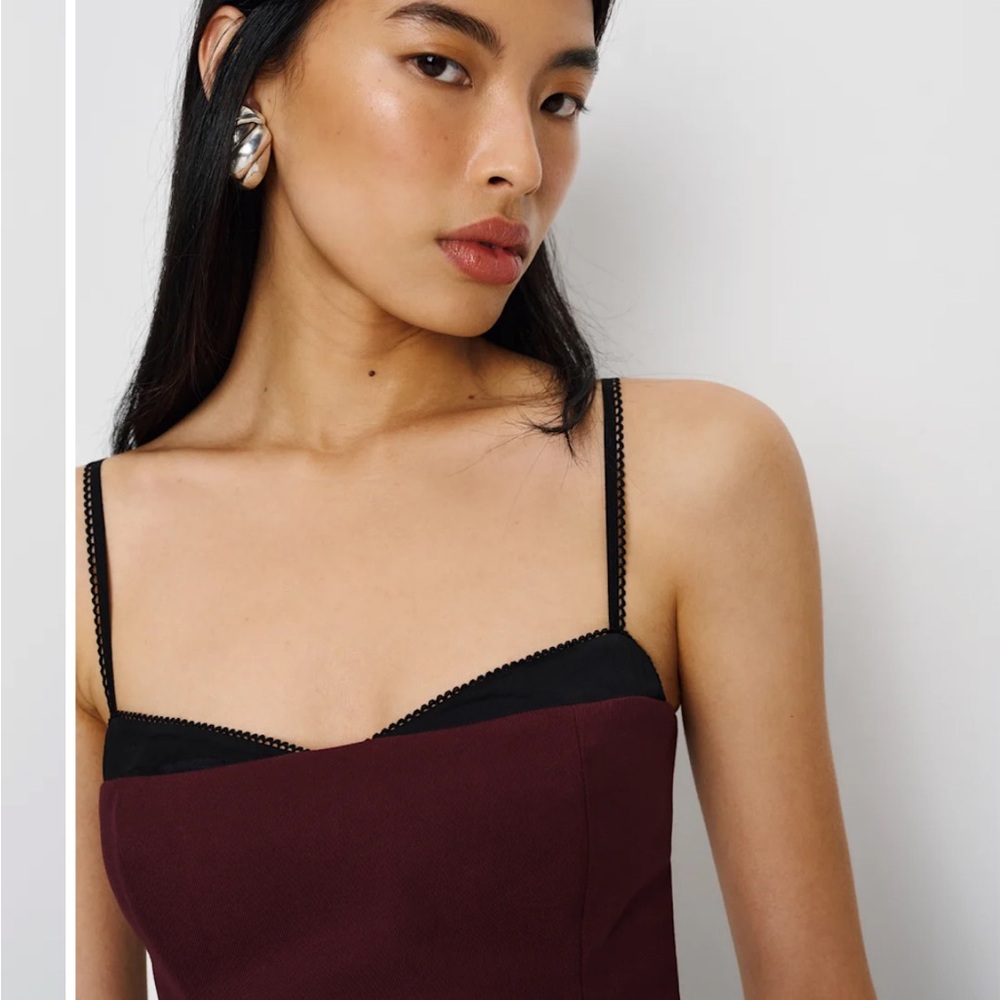 Reformation Red and Black Melanie Top - Picture 5 of 5